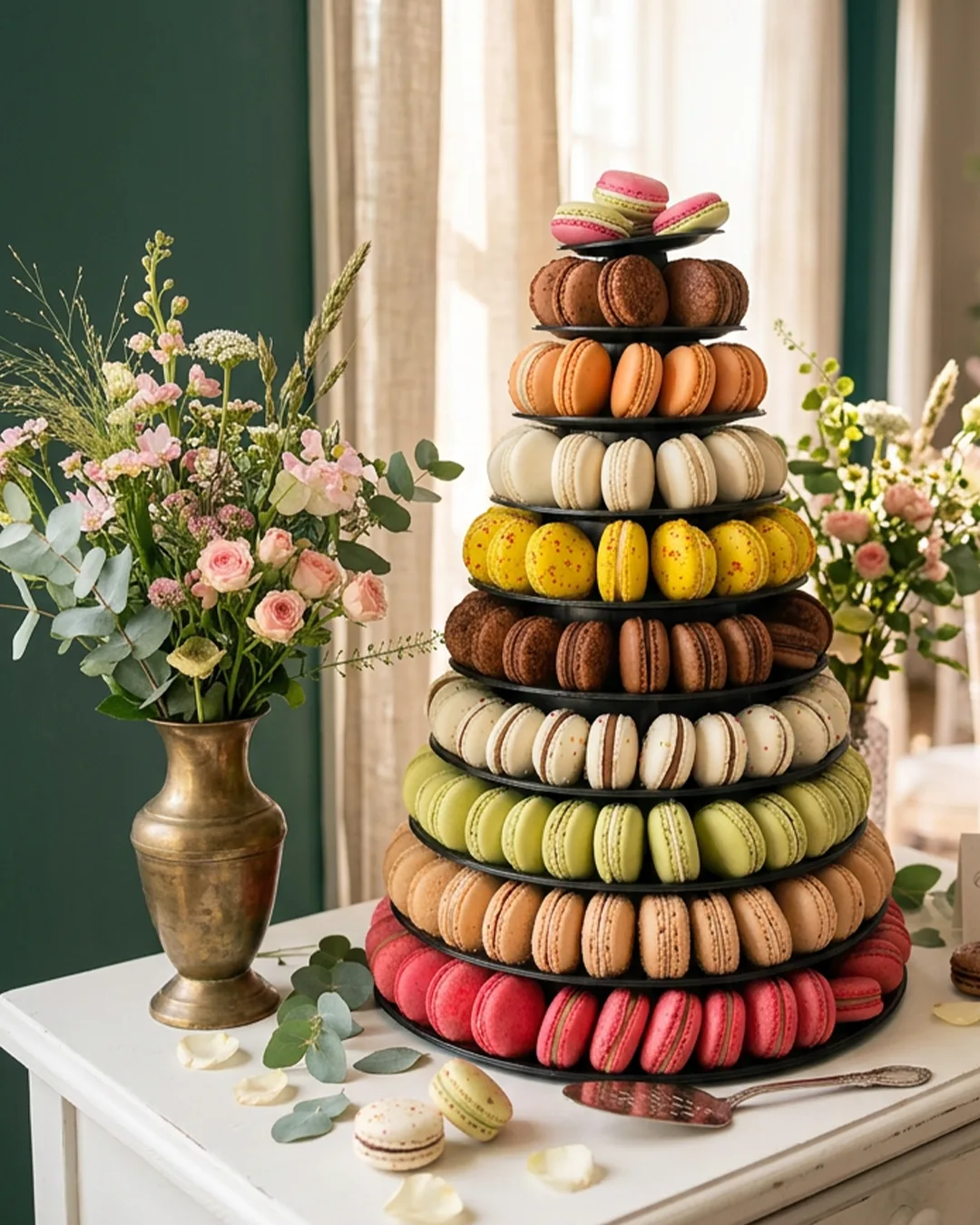 Pièce montée de macarons Pierre Morel